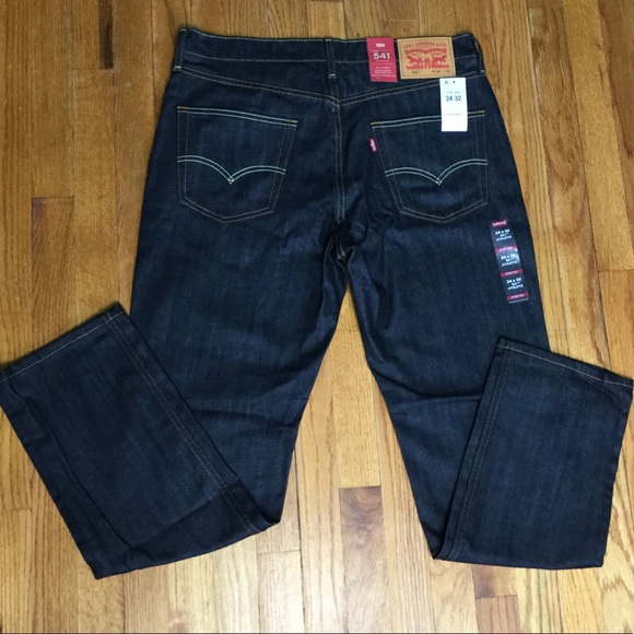541 Levi’s 34 32 Jeans Athletic Fit Stretch NWT - Picture 2 of 6